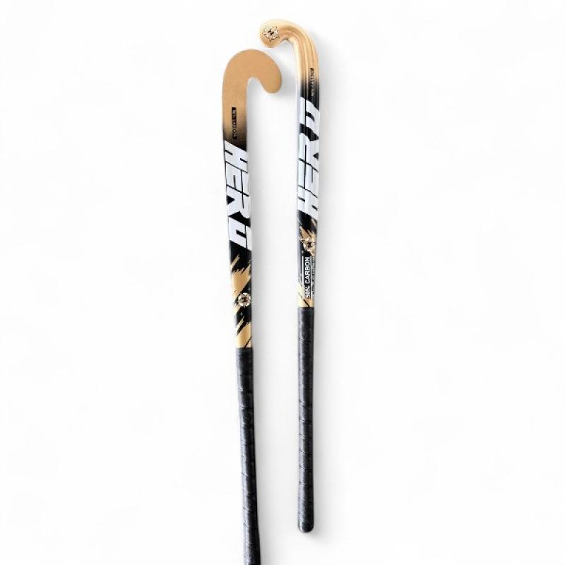 Field Hockey Stick Hero 50% Carbon Size 36.5 & 37.5 Inch Maxi Head Shape Carve 24.7mm Low Bow Light Weight