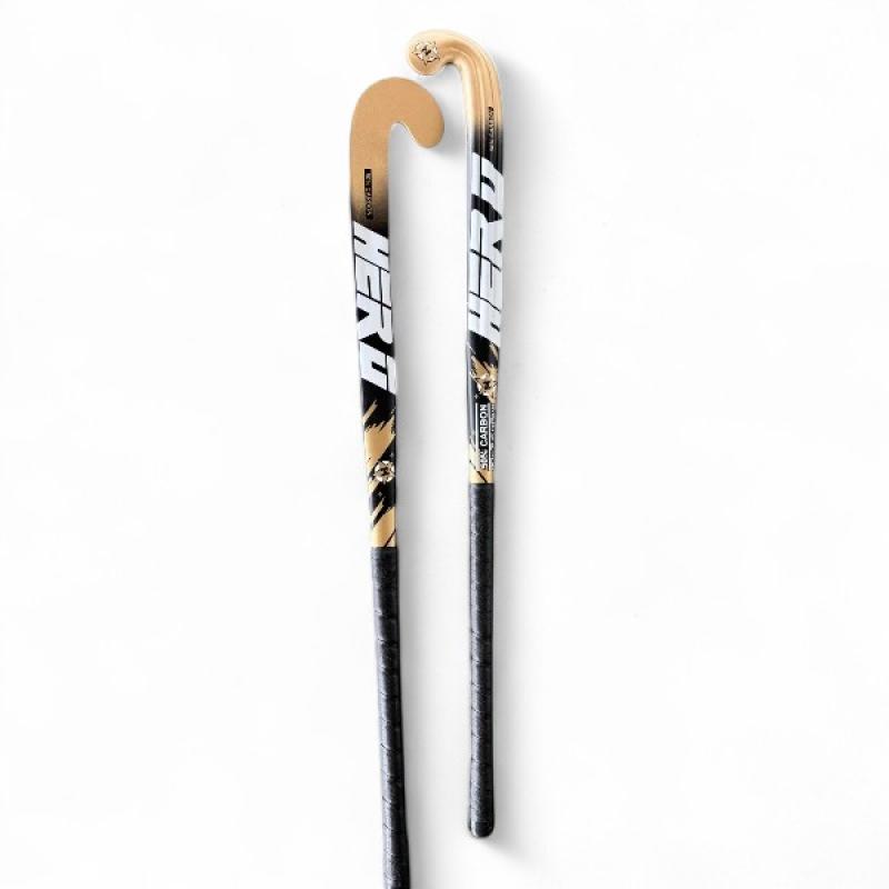 Field Hockey Stick Hero 50% Carbon Size 36.5 & 37.5 Inch Maxi Head Shape Carve 24.7mm Low Bow Light Weight